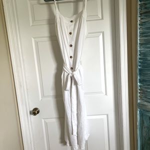 Button down white dress 2X